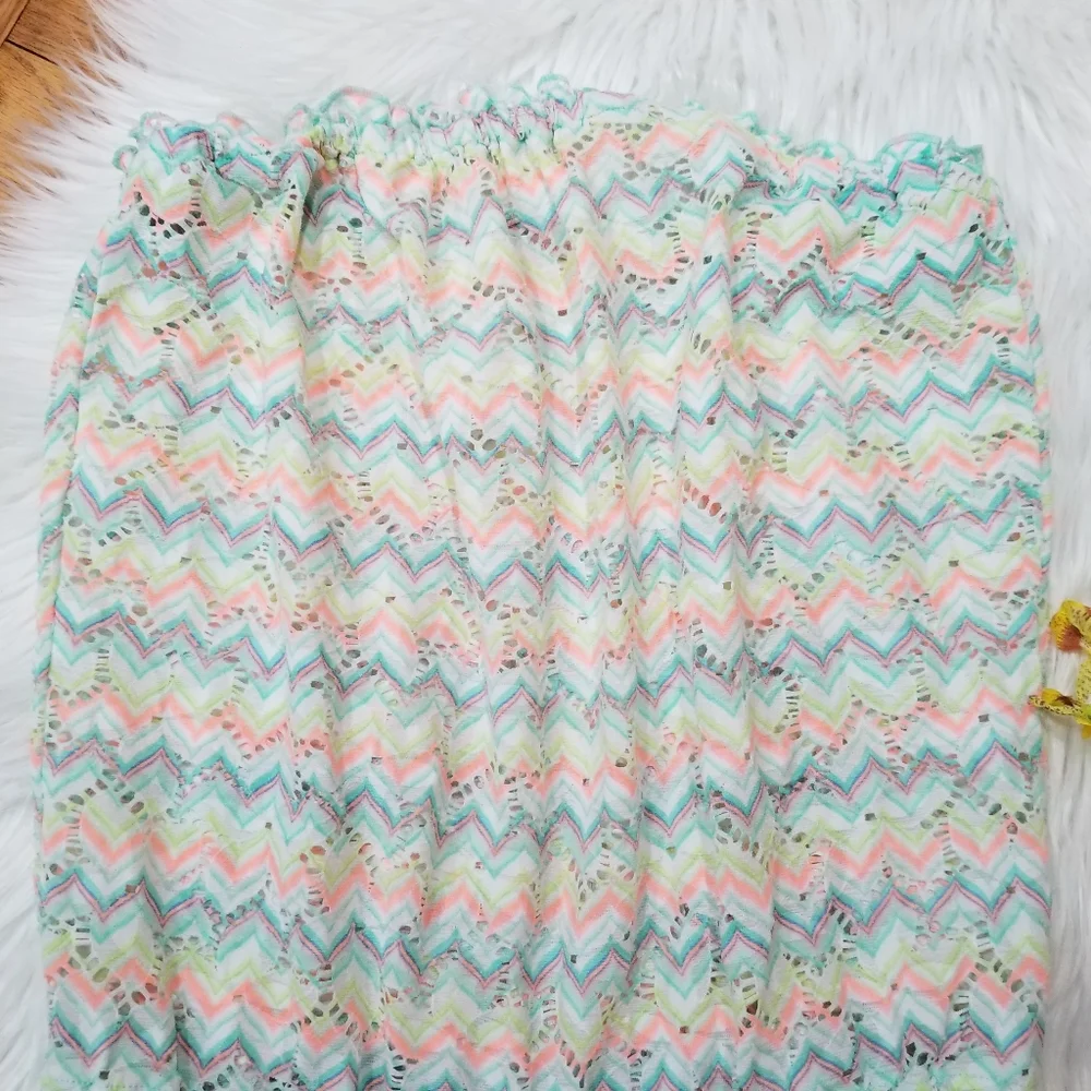 VICTORIA S' SECRET Multicolor Romper O Cover Swimsuit SIZE L/G.. - Picture 2 of 12